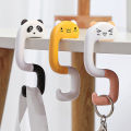 Travel Portable Plastic Bags Hooks Cute Purse Hanging Hanger Desktop Decoration Holder Keys Handbag Hooks Table Hanger. 