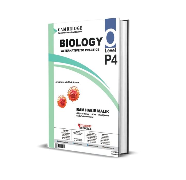 O Level Biology 5090 Paper-4 Yearly | Ring Bind | Mark Scheme