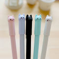 1PCS Cartoon Cat Plastic Writing Pencil Pens Gel Pen 0.5mm Cute Kawaii Durable Color Student Office School Supplies Stationery. 