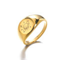 Fashion Personality Stainless Steel Butterfly Bee Ring Men and Women Cosmic Ring. 