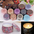 Aromatherapy Scented Candle with Beautiful Tin - Relaxing Fragrance for Home Office. 