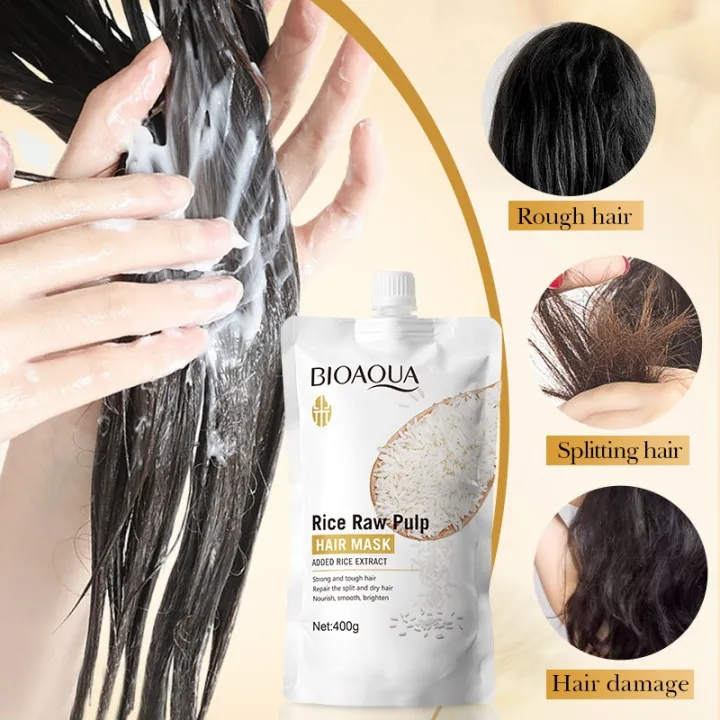 BIOAQUA%20Rice%20Raw%20Pulp%20Hair%20Mask%20-%20Repairing%20Treatment%20for%20Dry,%20Damaged%20Hair%20-%20400g%20-%20Image%204