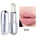 Soft Jelly Lipstick Color Changing Glossy Hydrating Moisturizing Glitter Lipstick Sparkling Sequins Turning Red Shade Lip Balm. 