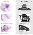 Flower Hair Clips For Girls Stylish Korean | Fancy Hair Claw Clips For Girls Korean |Korean Flower Gradient Egg Large Candy Colour Hair Claw Clips Catchers For Girls. 