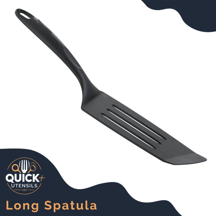 Premium Imported Long Spatula- Heat-Resistant Fiberglass-Reinforced Polyamide Cooking Utensil