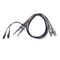 Slide switch Oscilloscope Probe-2 X Probe 
2 X Protective Cap 
4 x Color ring 
1 x Regulating Rod 
1 x User Manual-As shown. 