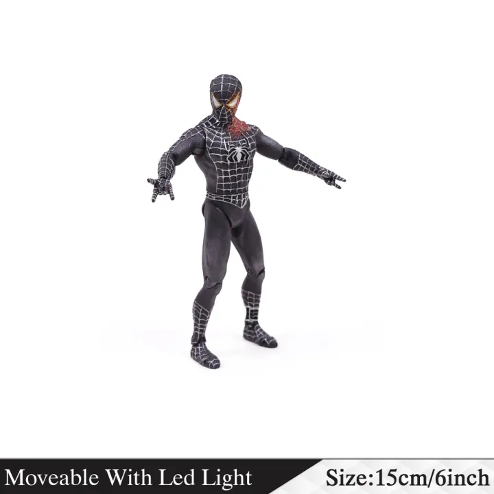 Action%20Figures%20Black%20Spiderman%20Toys%20Movable%20With%20Led%20Light%20-%20Size%2016cm%20/%206%20inch%20-%20Image%202