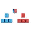 Shas 9-Key Personalized CMYK Cartoon Keycaps for WASD Direction ESC Keys Mechanical. 