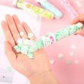 Portable Mini Body Washing Bath Test Tube Confetti Foaming Flower One time Paper Soap Slice , paper soap for school. 