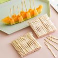 Techmanistan 100 Piece's Bamboo Mini Tasting Forks Fruit Picks 3.5 Inch Mini Bamboo Forks, Wooden Fruit Forks, Small Appetizer Forks, Cocktail Forks, Fruit Forks, Appetizer Toothpicks. 