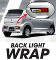 Suzuki Alto 660CC Tail Light Mat Black Wrap sticker. 