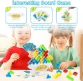 Tetra Tower Game Stacking Blocks Stack Building Blocks Balance Puzzle Board Assembly Bricks Educational Toys for Children Adults. 