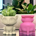 Plant Pot Silicone Mold | Cute Animal Shape Succulent Flowerpot Planter Concrete Moulds | DIY Cement Molds Flower Pot Crafts Garden Decoration for Home Decor. 