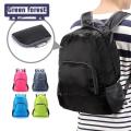 Green forest Travel Daypack Wide Shoulder Straps Water-resistant Travel Camping Backpack. 