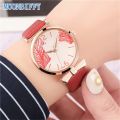 【ETOP】Simple Elegant Ladies Watcehs Literary Leaf Versatile Women Quartz Watch Temperament  Female Dress Wristwatcehs Relogio Feno. 
