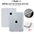 IPad case IPad 9 8 7 10.2 Mini 4 5 6 9.7 2017 / 2018 Air 3 Pro 10.5 Transparent Case Cover Back With Pencil Slot Holder Case Protective Magnet Auto Wake Cover. 