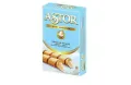 Astor Wafers Japanese sensation ,matcha, creamy & intense flavors matched with crumbly rolls , available in three different flavours : chocolate , vanilla and green tea, 40 grams .. 
