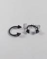 Black Punk Earrings For Unisex. 