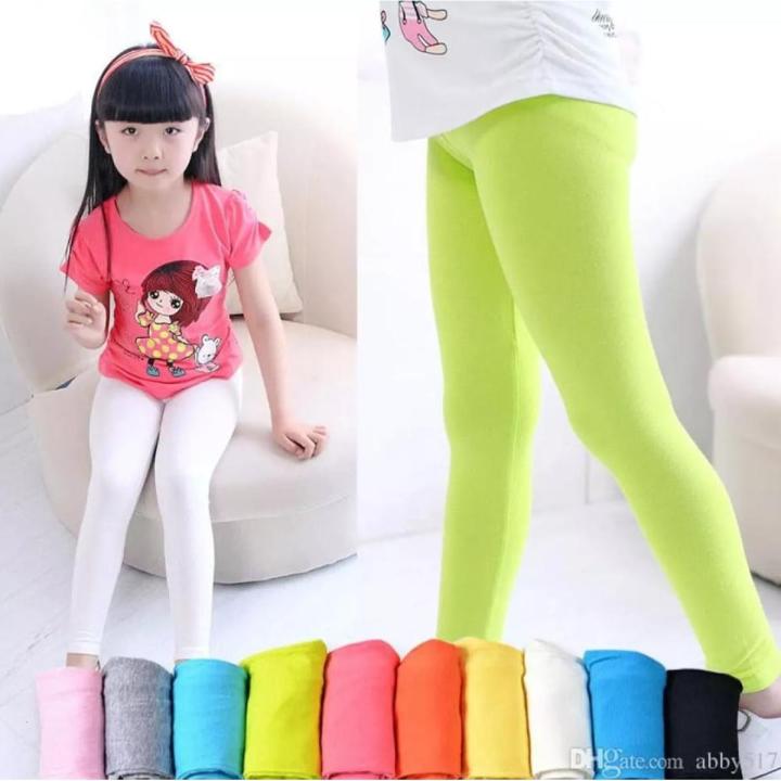Year Round Pack of 3 Black White Red Stretchable Tights Leggings Pajamas For Girls-Assorted Colors
