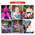 Baby Toys Rainbow Circle Chain Ring Teether Teething Toys Kids Bed Hanging Accessories Gift,6 pcs. 