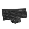 A4Tech Fstyler FB2800C Air2 Bluetooth & 2.4G Wireless Keyboard Mouse Combo Set - Dual Mode Wireless - Quiet Key - Silent Click Mouse - Desk + Air Dual Functions - USB Type-C Rechargeable. 