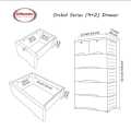 Baby Almirah,kids cupboard, imported plastic drawer,Hanger portion,kids storage box,kids wardrobe,. 