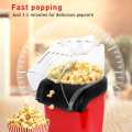 Mini Electric Hot Air Popcorn Maker Making Machine Healthy Oilfree Air Fast Mini Portable Air Popping Household Diy Automatic Small Fast Popper With Measuring Cup and Removable Cover 1200w Home Kitchen Kids Gift. 