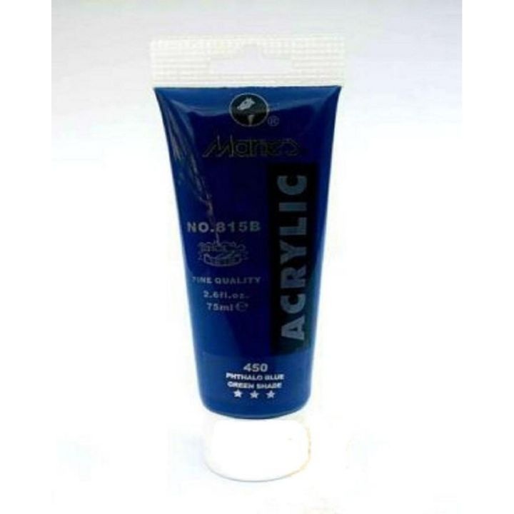 Marie's 75ml Acrylic Colors Paint Tubes-450 Phthalo Blue Green Shade