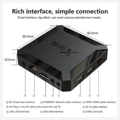 High Quality Android Box X96 Q - 9.0 Operating System Latest Model Convert You LED to Smart LED