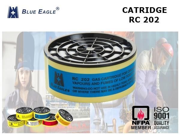 2 pcs Blue Eagle Chemical Mask Cartridge Refill Filter for NP 305 Mask, NP 306 Mask RC 202 Chemical Cartridge Dust Mask Gas Mask Filter