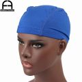 Men's Spandex Seamless Dome Cap Stretchy Headwear Turban Hat DuRag Hair Cover Accessories Dome Caps for Men. 