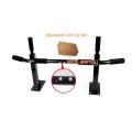 Adjustable Chin Up Bar Wall Mounted Chin Pull Up Bar - Black. 