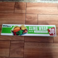 Cling Film Wrapping Paper 30cm Wide Roll Wrapping Sheet Original Food Wrap - cling film food wrap 30cm cling film cover - cling film wrap Approx. 14 meter Long Art# TLJ -C-Wrap90140-30x14-GroFCF-0001. 