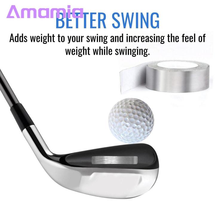 Amamia Adhesive Lead Tape Professional Golf Club Tennis Racket Weighted Lead Tape