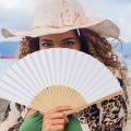 1/3Pcs White Hand-painted Foldable Paper Fan Portable Wedding Party Hand Fan Gifts Chinese Style Vintage Decoration Child DIY. 