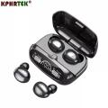 M32 TWS Wireless Headphones Stereo Sport Touch Headset TWS Bluetooth V5.1 Earphones Women Earbuds with Microphone Power Bank 2000mAh M28 M10 F9 Bluetooth Earbuds. 