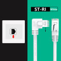 Cat6 Ethernet Cable RJ45 Right Angle UTP Network Cable Patch Cord 90 Degree Cat 6 Lan Cable For Laptop Router TV BOX White Black. 