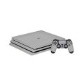 PS4 Carbon Fiber Texture Skin - Silver. 