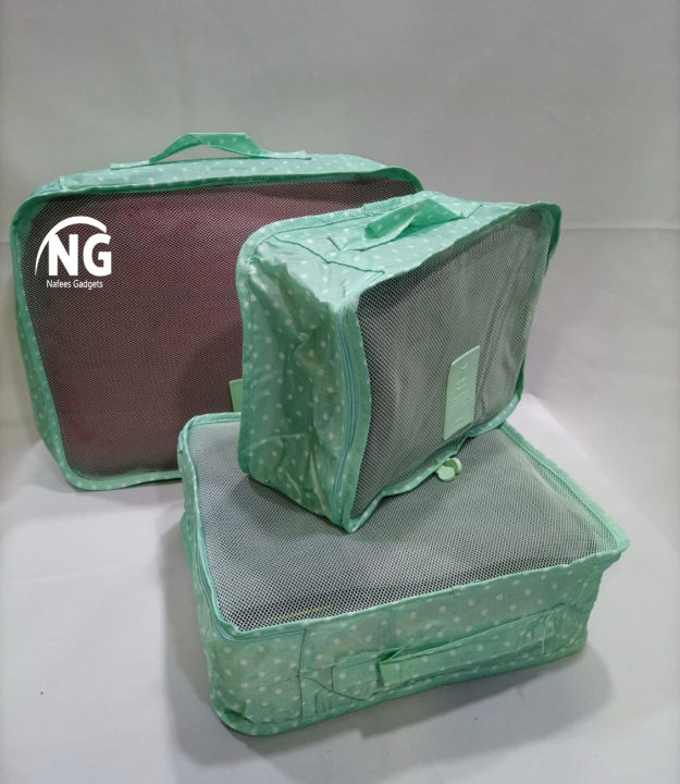 Travel Storage Bag Portable Luggage Organizer Clothes Tidy Pouch Zip Cube Luggage Toiletry Bag Organizer Pouch Home Organization