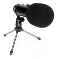 KNUP KP-M0023 USB Condenser Studio Microphone – Superior Audio Capture for Professional Sound Quality USB Condenser Studio Microphone – Mixer Condenser Mic for Computer, Plug and Play, Compatible with Laptop, Desktop, Mac & Windows. 