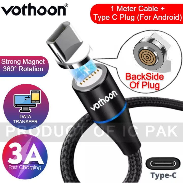 VOTHOON%20Magnetic%20Cable%20Fast%20Charging%20Cable%20Micro%20USB%20Type%20c%20&%20i%20OS%20Phone%203A%20Fast%20Charging%20With%20Data%20Transfer%207%20Pin%20Connector%20360%20Degree%20Rotation%20LED%20Indication%20%201%20Meter%20Length%20%202%20Meter%20Length%20-%20Image%209