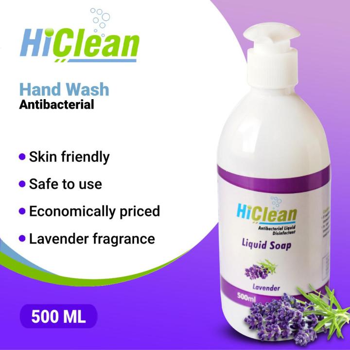 HiClean Antibacterial Liquid Soap (Lavender) - 500ml