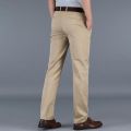 New Men's Basic Skin Color COTTON JEANS Business Pants   Regular Straight Pocket Stretch Pants Trending Fashion. 