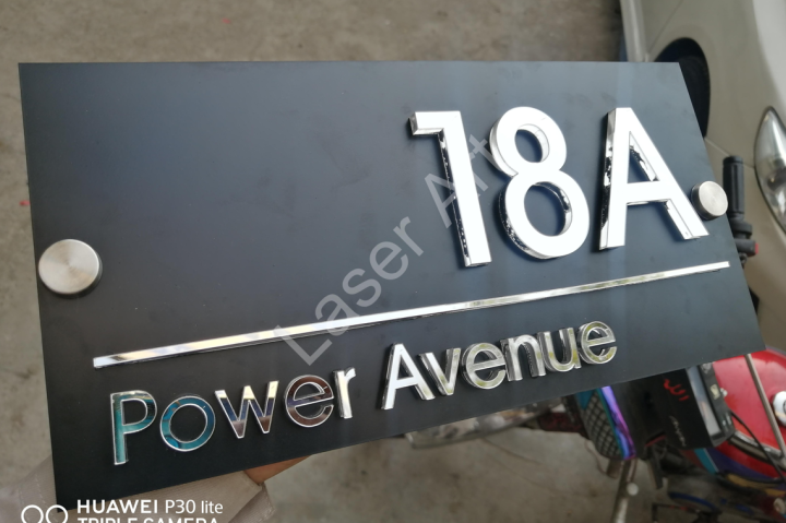 Customize 3D house nameplate 12×6 dimensions | Nameplate | stylish house name plates | office name plate