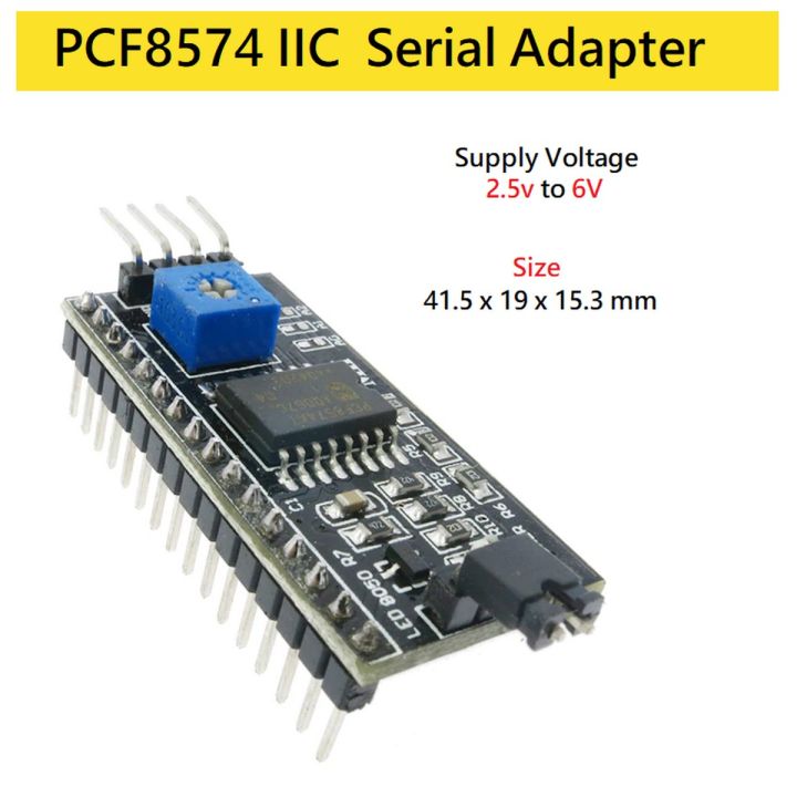 IIC I2C PCF8574 LCD Adapter Serial Interface Board for Character LCD 1602 2004 i2c SPI module for Arduino