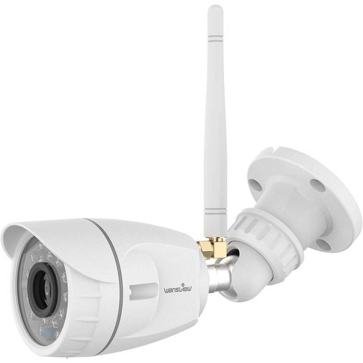 Wansview Outdoor Security Camera W4 1080P WiFi Home Surveillance Waterproof Camera with Night Vision, Motion Detection, Remote Access, Works with Alexa-W4