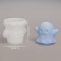 Silicone 3D Ghost Mold Creative Holiday Theme 3D Design Pumpkin Skull Mold Easy-to-Use Aroma Candle Mold for Halloween Party Home Decor Craft Enthusiasts Candle Making Holiday Gifts. 