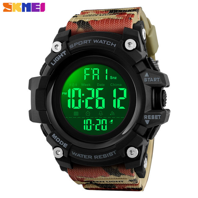 brand fashion shockproof sports stopwatch countdown digital waterproof men's watch