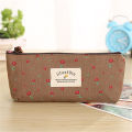 Floral Flower Canvas Zipper Pencil Cases Fabric Flower Pen Bags School Supplies Lonni. 