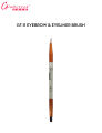 Glamorous Face Double Ended Eyebrow & Eyeliner Brush, Easy Application Gf-11. 